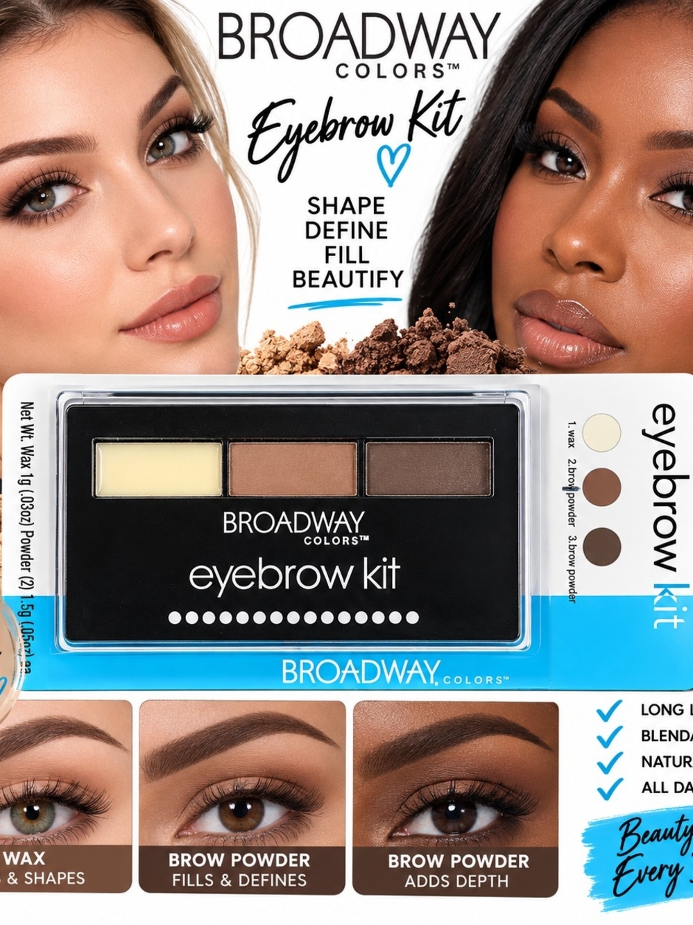 Eyebrow Kit - BW03 Rich Chocolate Brown